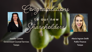 Bryant Miller Olive P.A. Announces Jennifer Cowan, Esq. and Alecia Ingram, Esq. as Shareholders